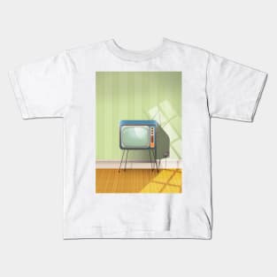 Vintage Old TV Set Kids T-Shirt